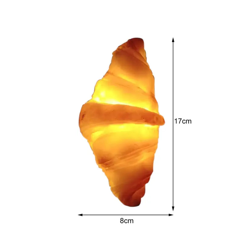 French croissant night light for playful ambient illumination