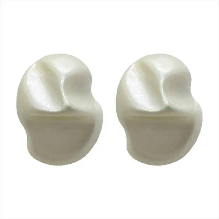 French girl big pearl earrings for a chic aesthetic look - standart / white - earrings