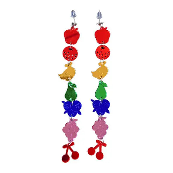 Fruit salad earrings - standart / multi - earrings