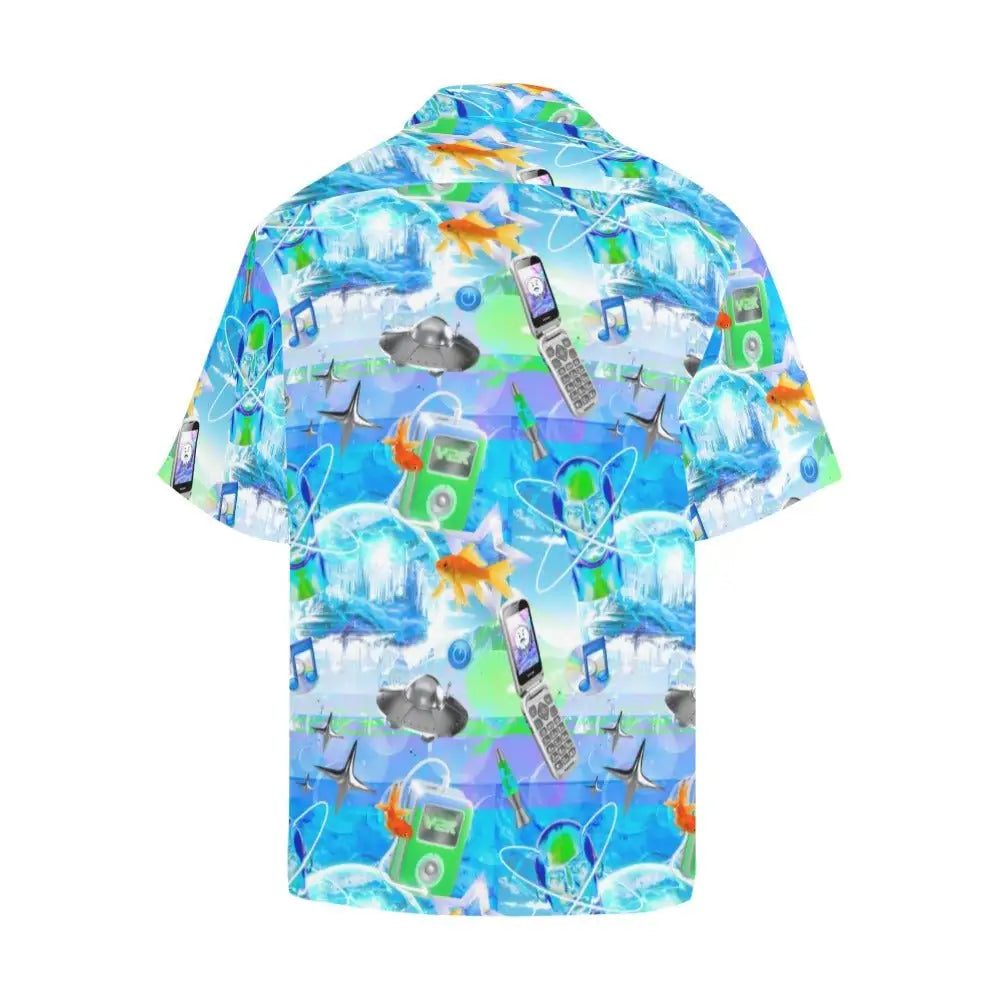 Frutiger aero men y2k hawaiian shirt - shirt-merged design (model t58)