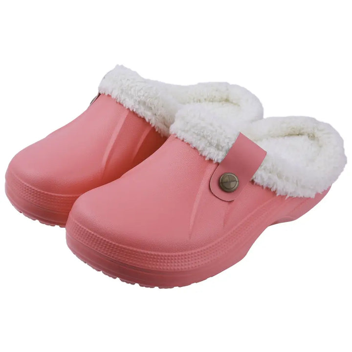 Y2k fuzzy waterproof slippers for comfort and style