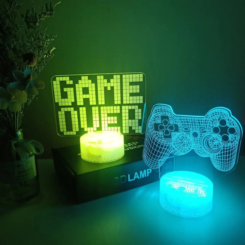 Gamer bedside lamp for aesthetic bedroom ambiance