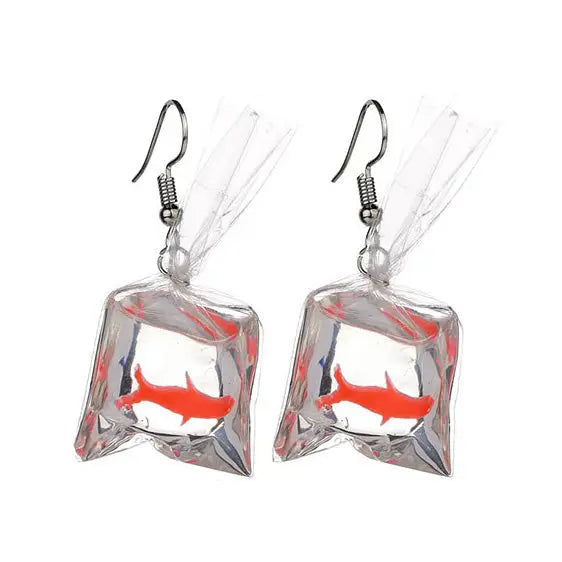 Goldfish aesthetic earrings - earrings