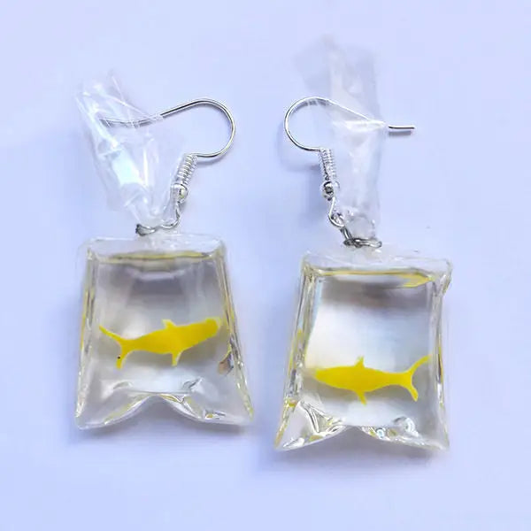 Goldfish aesthetic earrings - earrings