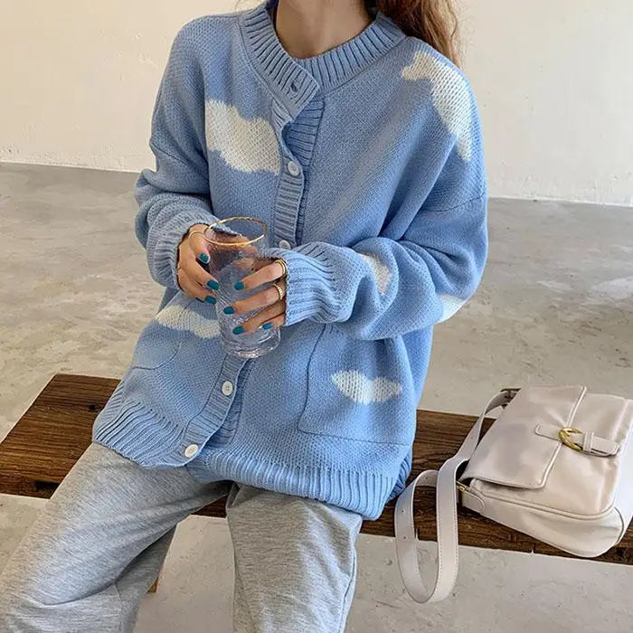 Gone dreaming cloud cardigan - free size / blue