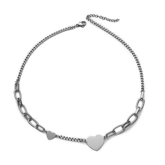 Got passion heart necklace - standart / silver