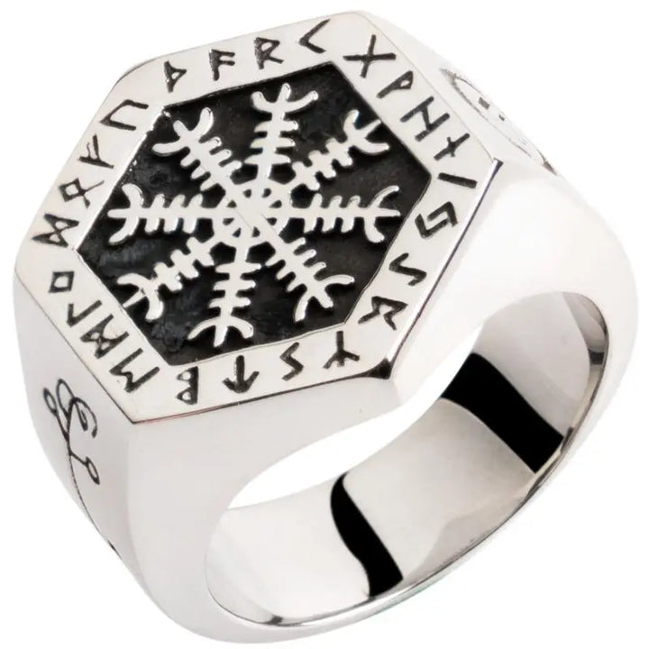 Gothic lori nordic compass ring y2k - silver / us code 7 circumference 54mm - rings