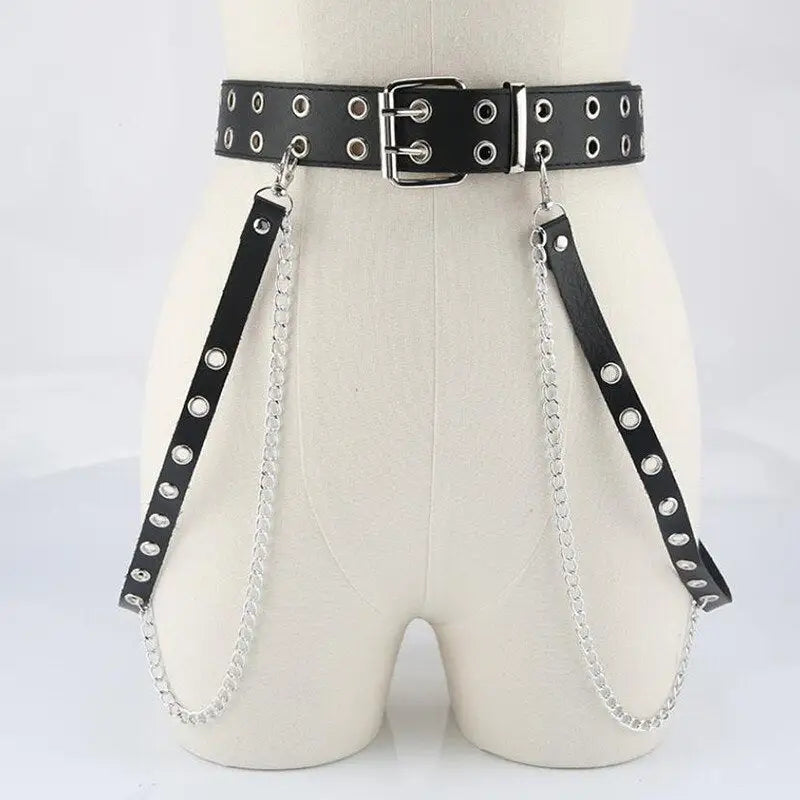 Adjustable belted corset for y2k punk style and comfort - style7 - belts