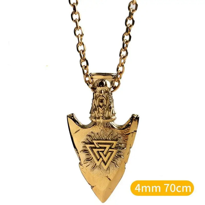 Greek stones titanium steel necklace y2k - gold pendant 4mm70cmo word - necklaces