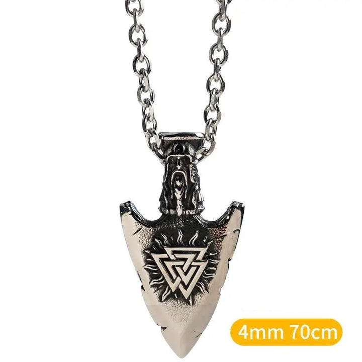 Greek stones titanium steel necklace y2k - silver pendant 4mm70cmo word - necklaces