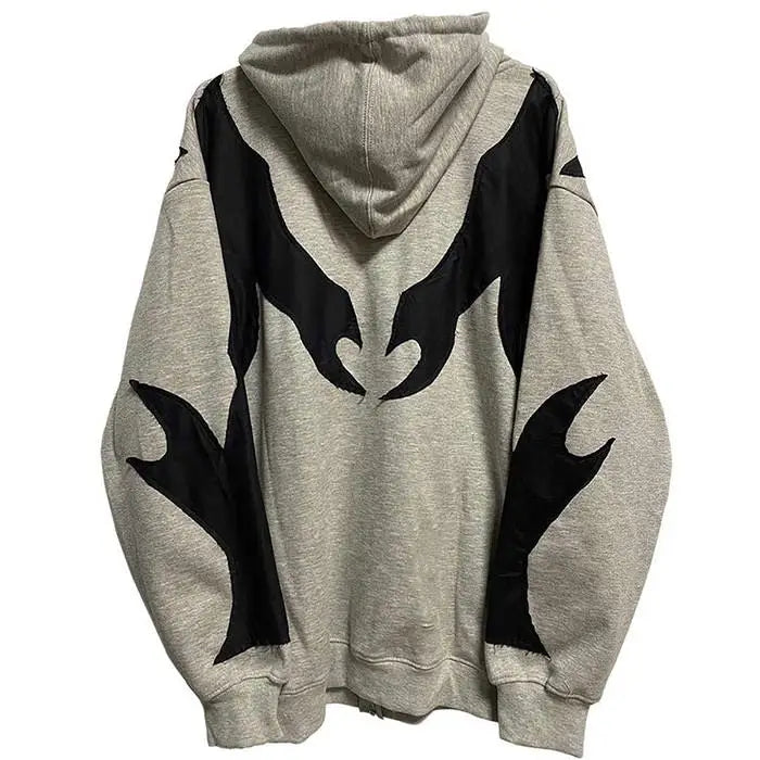 Grey skeleton hoodie