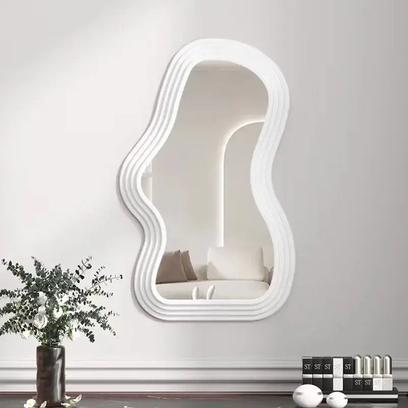 Groovy mirror for a y2k-inspired room transformation - b / white