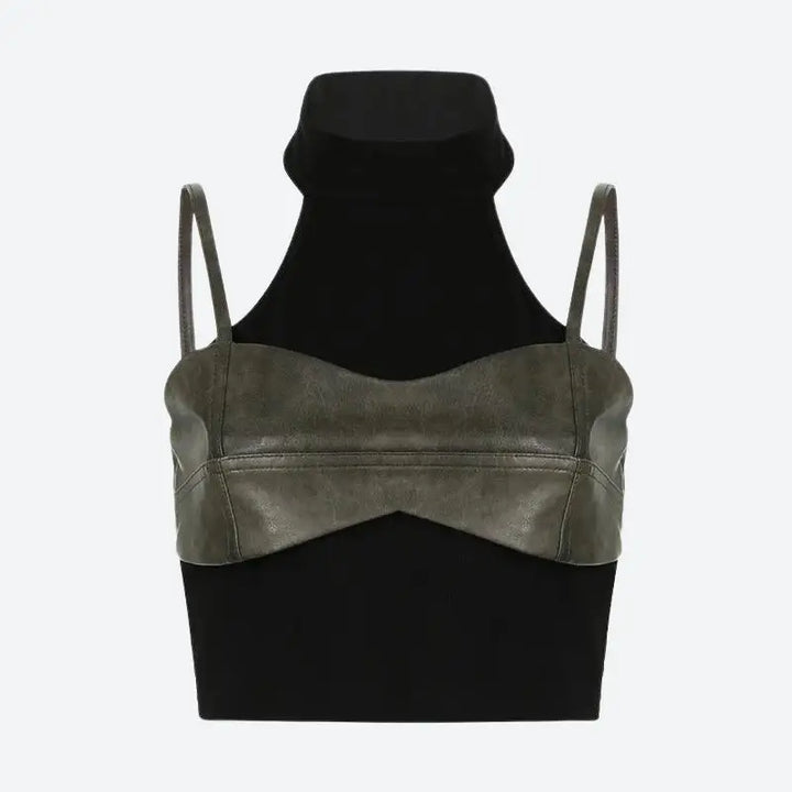 Urban chic y2k crop top with avant-garde style