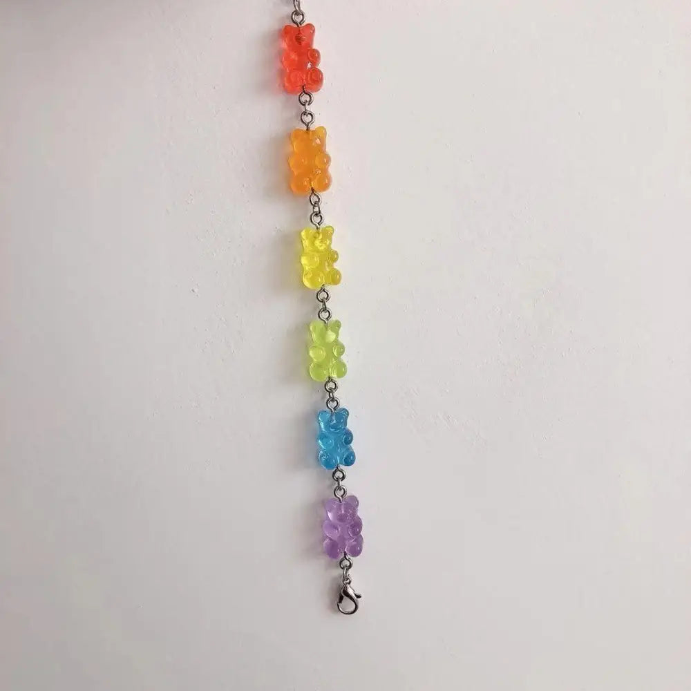 Gummy bear bracelet - adjustable - earrings