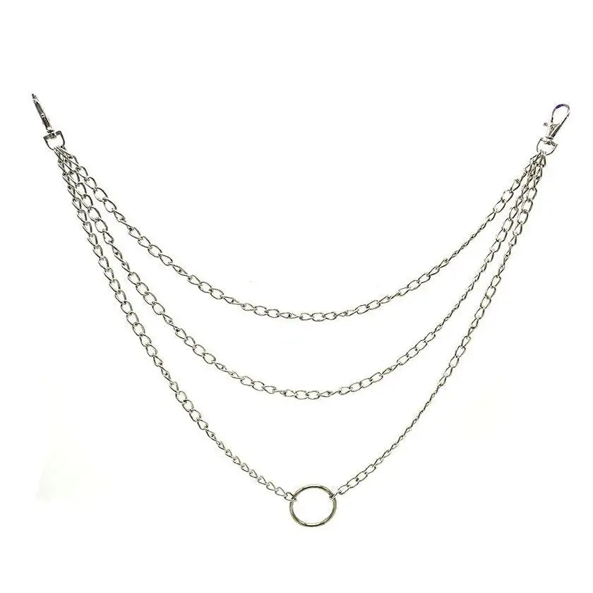 Hard to impress chain necklace - standart / silver