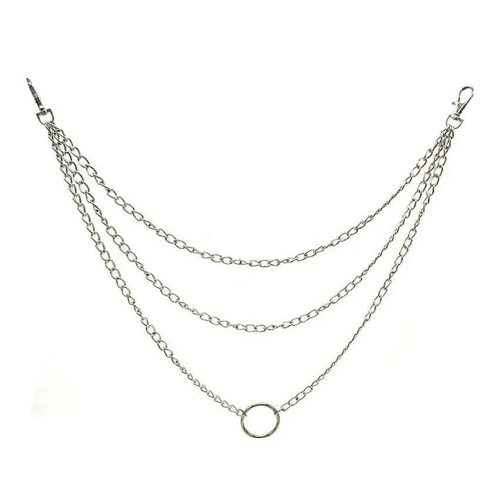 Hard to impress chain necklace - standart / silver