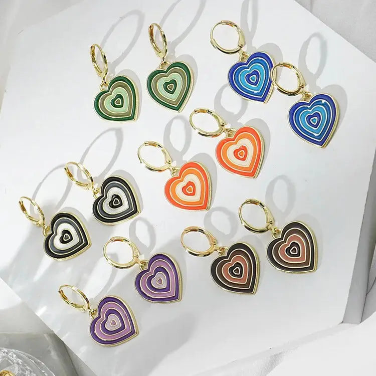 Y2k heart earrings to elevate your accessory collection - earrings