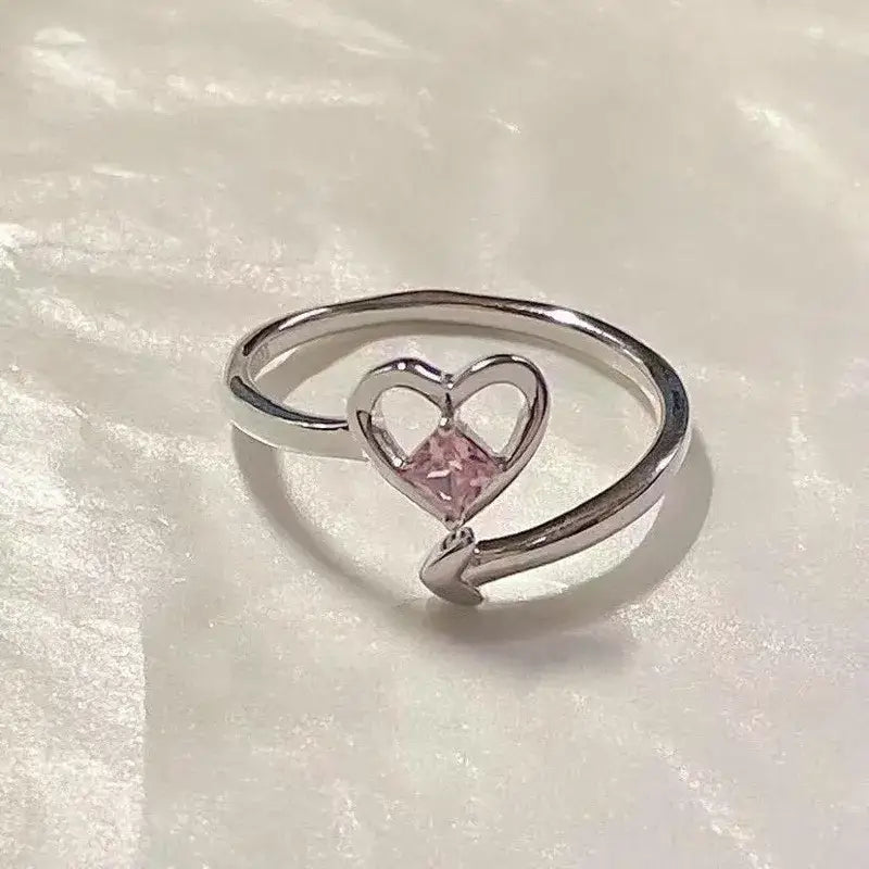 Heart arrow love ring y2k - rings