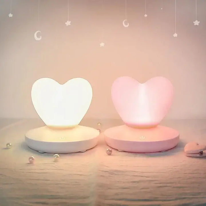 Y2k decor collection featuring heart lamp and led clips