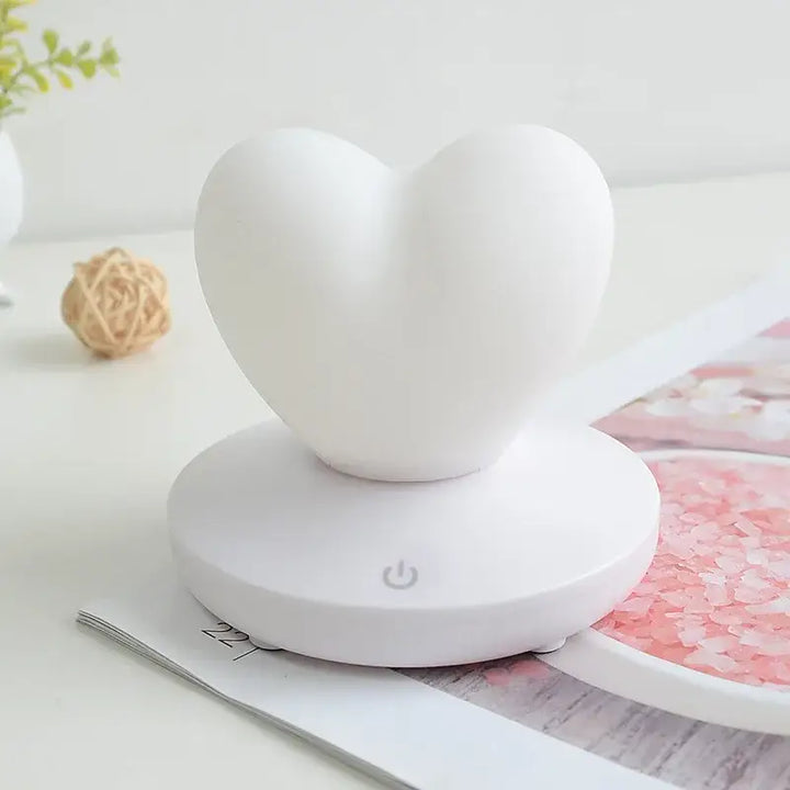 Heart lamp - white