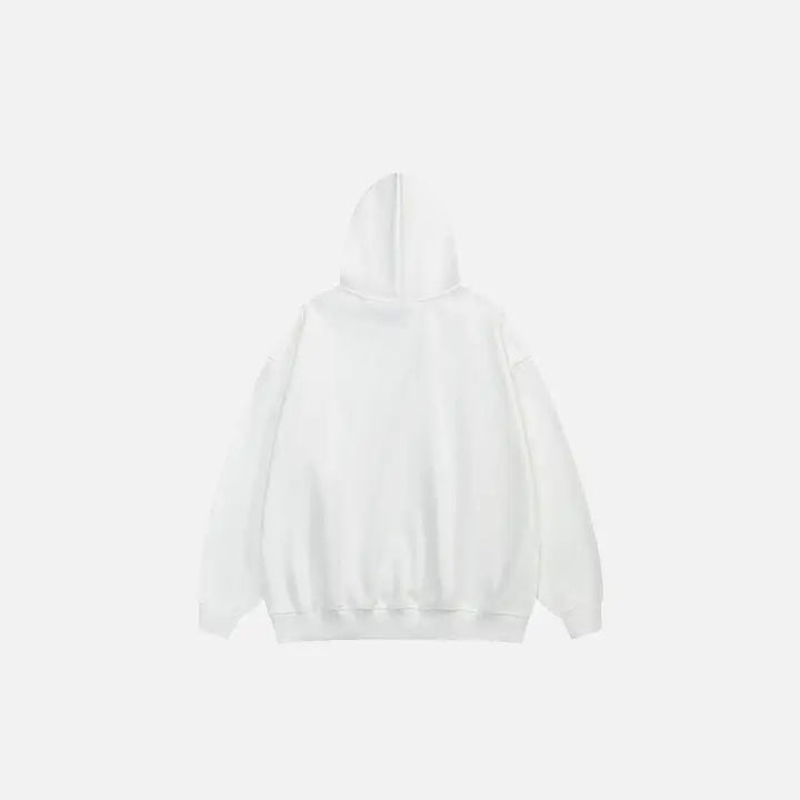 Heart printed oversized hoodie y2k - hoodies