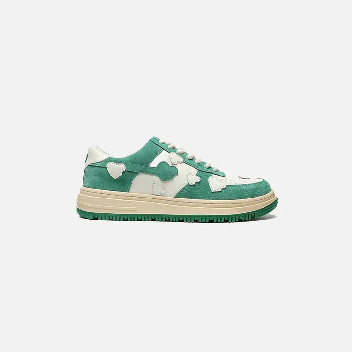 Heartful y2k shoes for nostalgic streetwear style - green / 36 - shoes