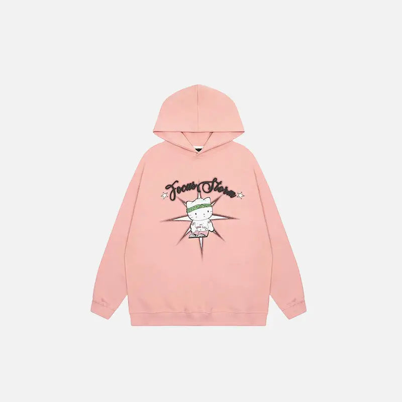 Hello kitty graphic hoodie y2k - pink / m - hoodies