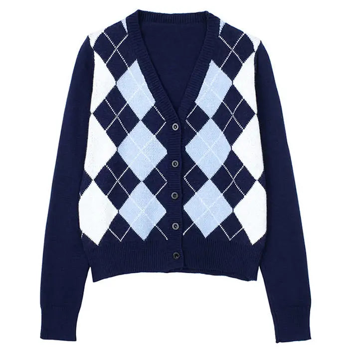 High school crush cardigan - fre size / blue