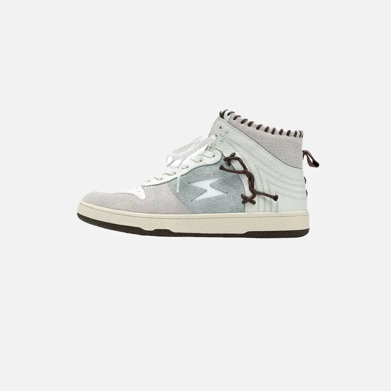 Y2k high top sneakers made with quality materials - sky blue / 36