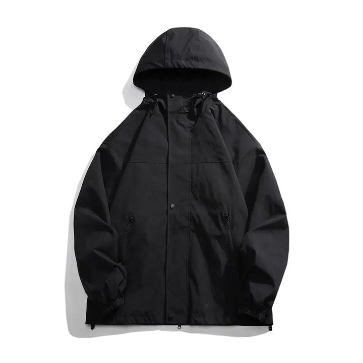 Hooded windbreaker loose jacket y2k - jackets