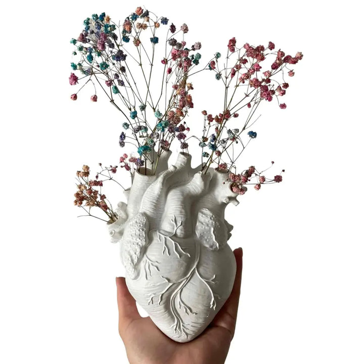 Aesthetic human heart vase for elegant room decor