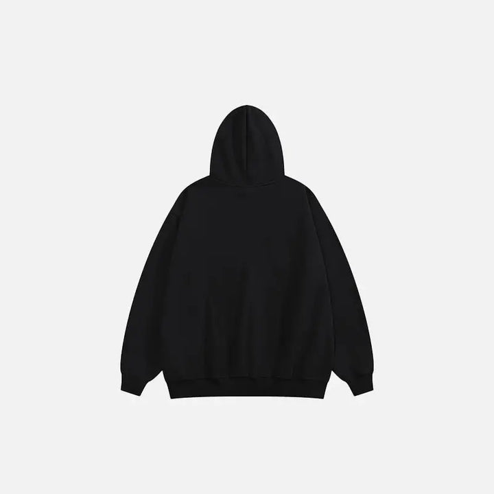 ’i hate this’ letter print hoodie y2k - hoodies