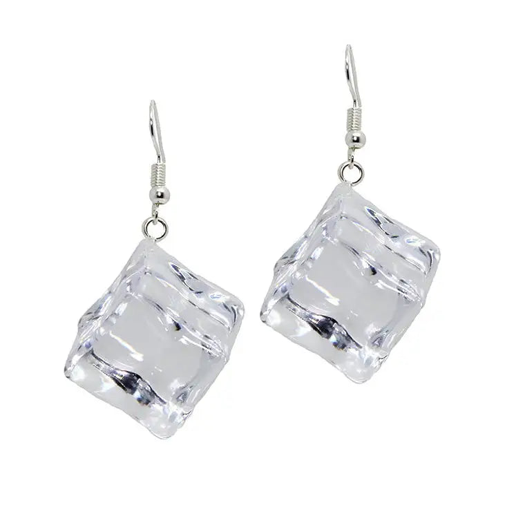 Ice cube drop earrings - earrings