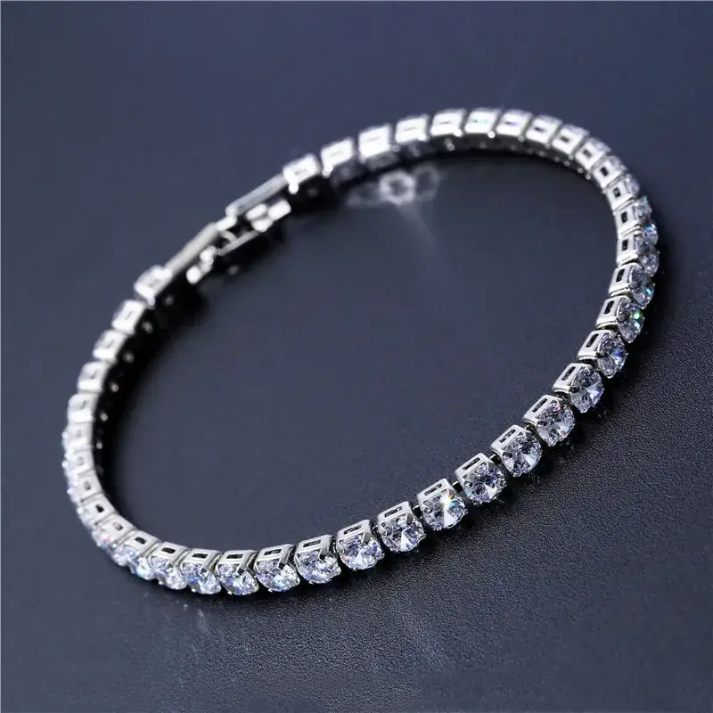 Iced crystal zirconia bracelets y2k