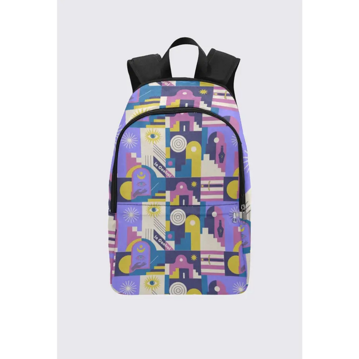 Iméra abstract town backpack - one size - casual for adult (1659)