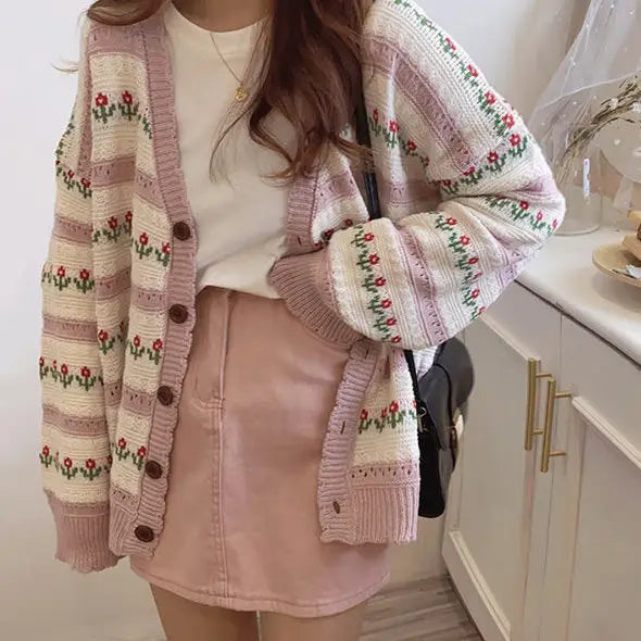 In the garden floral cardigan