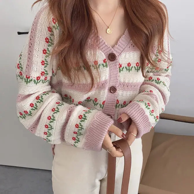 In the garden floral cardigan