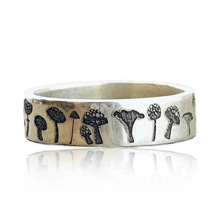 Mushroom aesthetic ring for y2k inspired outfits and accessories - ring