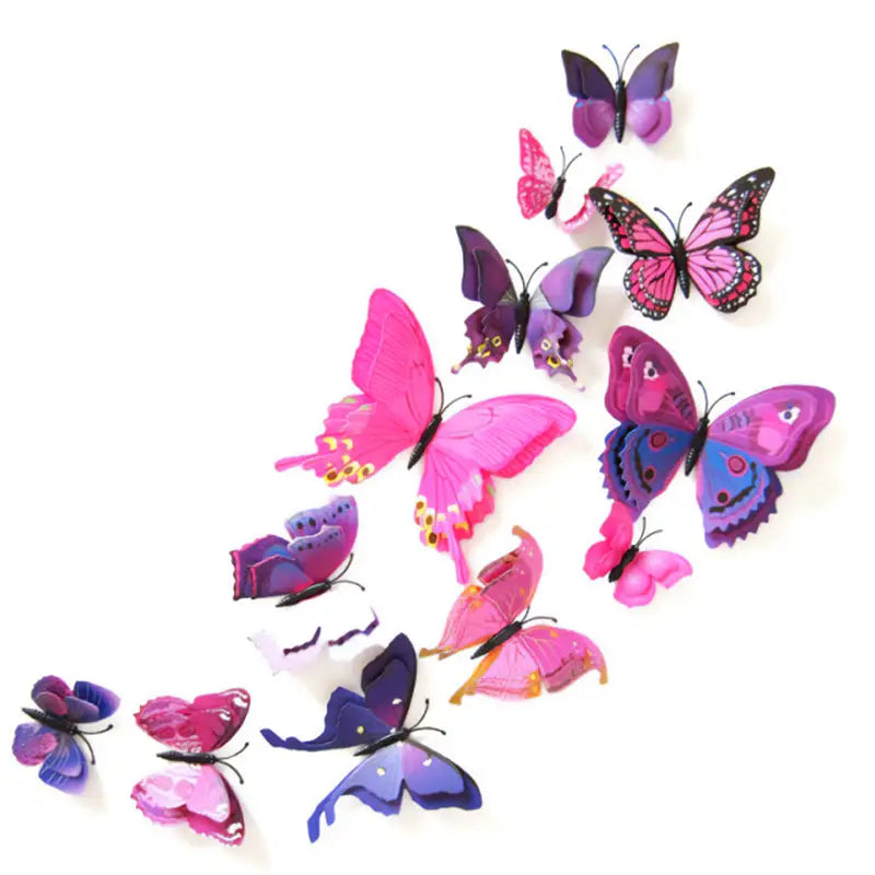 Indie butterfly stickers for y2k jacket and wall decor - purple - decorative