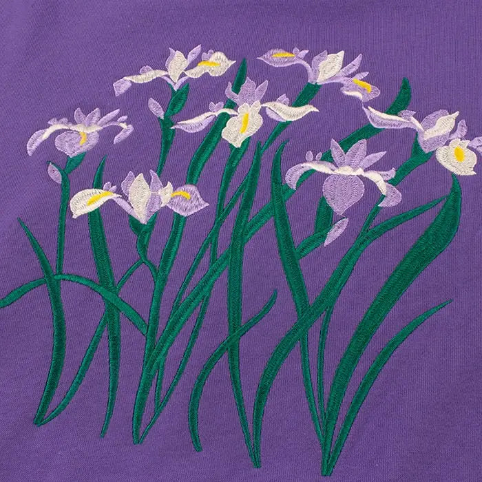 Iris embroidery sweatshirt - sweatshirts