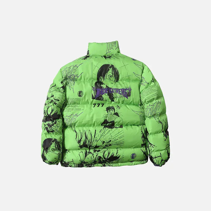 Japanese street puffer jacket y2k - jackets