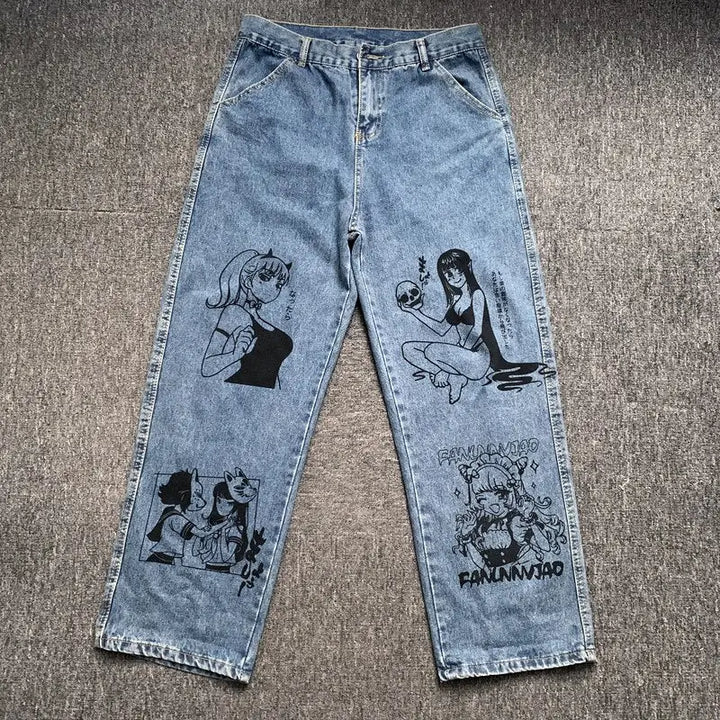 Pantalon jean custom style anime manga