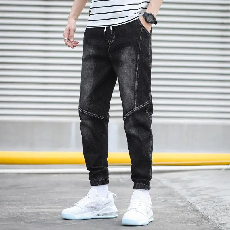 Jean jogger slim fit homme avec chevilles élastiquées