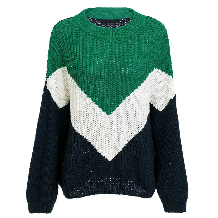 Jumper in block stripe - sweaters