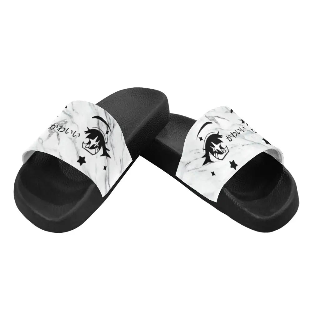 Y2k slide sandals with pvc foaming outsole for comfort and style - us6 - women’s