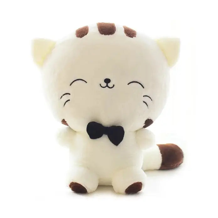 Kawaii cat plushy for bedroom decor and anime aesthetic lovers