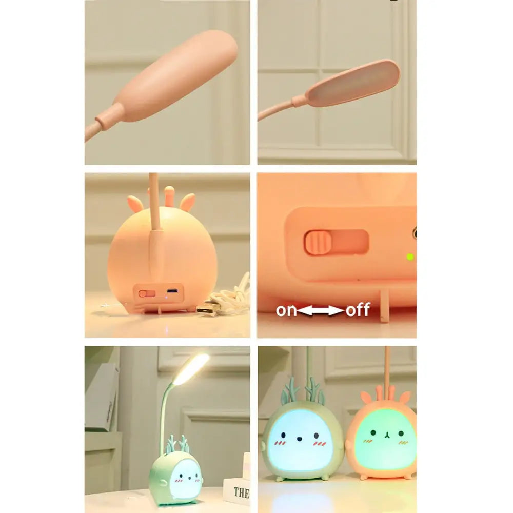 Kawaii desk lamp for stylish study and bedside illumination