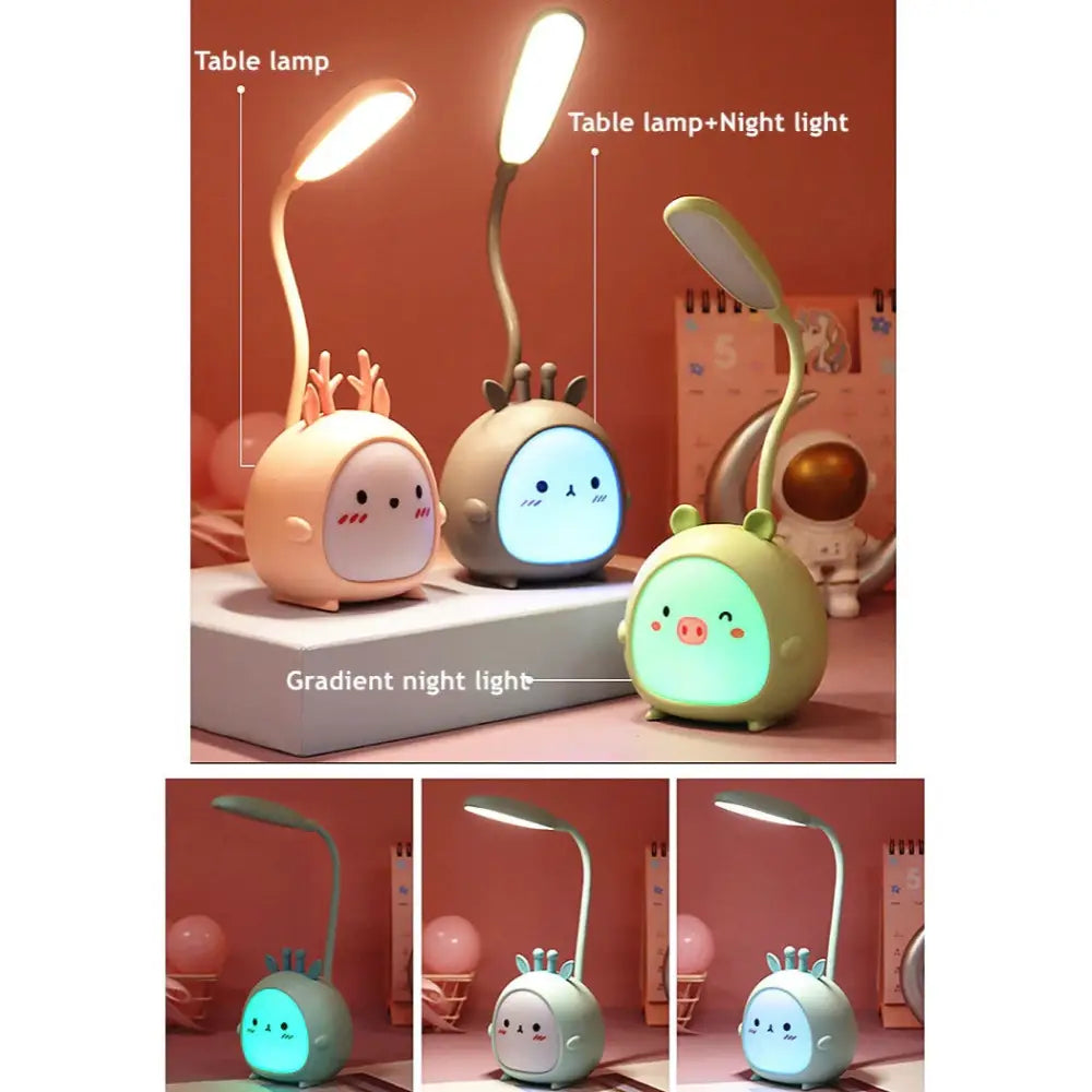 Kawaii desk lamp for stylish study and bedside illumination