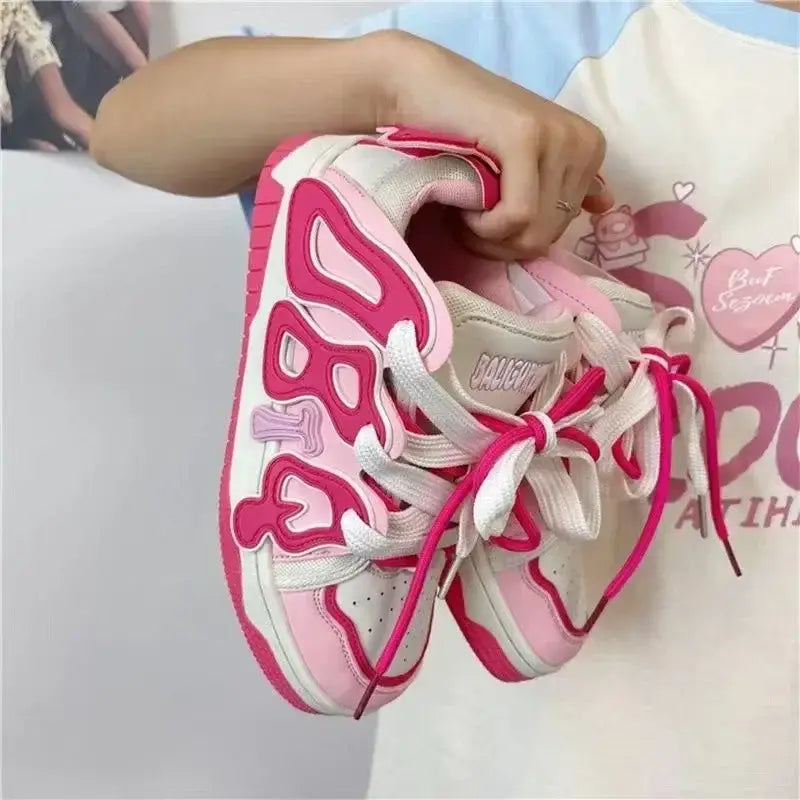 Kawaii pink women’s shoes for stylish comfort and playful outings