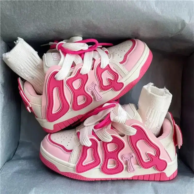 Kawaii pink women’s shoes for stylish comfort and playful outings - 38